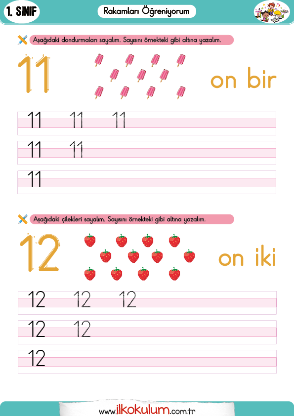 10-20 arasındaki sayılar2